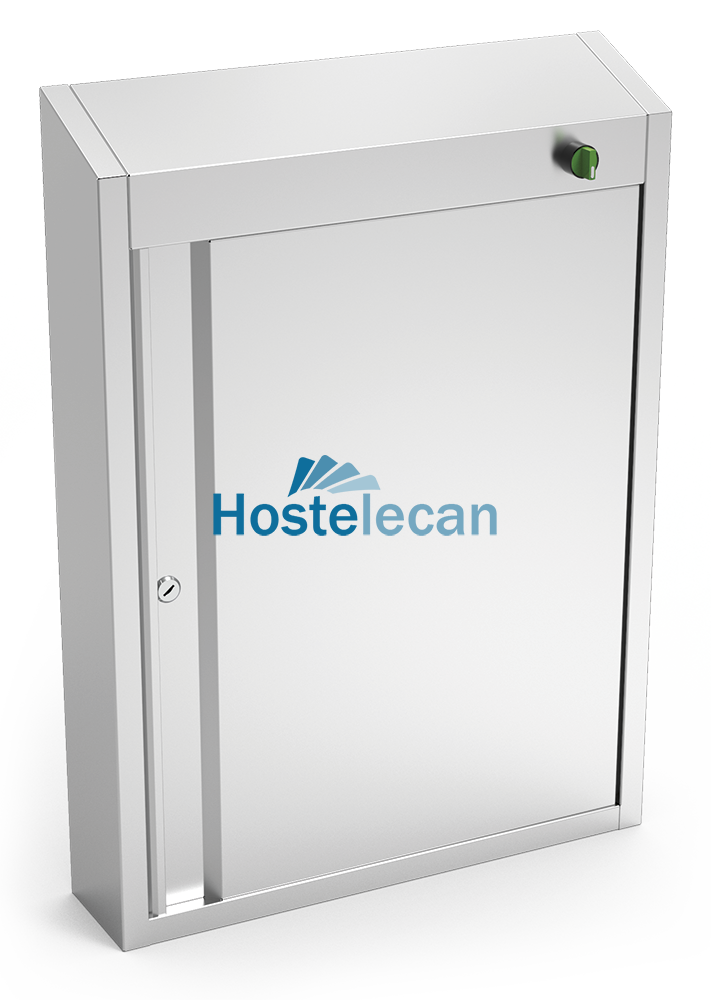 Armario esterilizador de ozono de 523x120x722 mm.