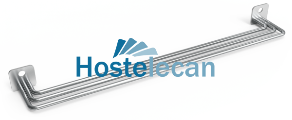 Portacuchillos para adosar en varilla 390x51x30 mm