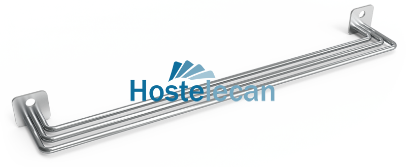 Portacuchillos para adosar en varilla 340x51x30 mm