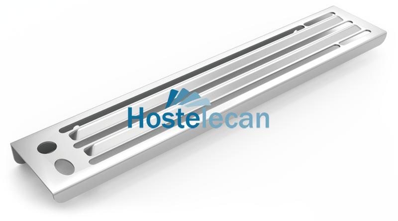 Portacuchillos para adosar en chapa 380x90x30 mm.