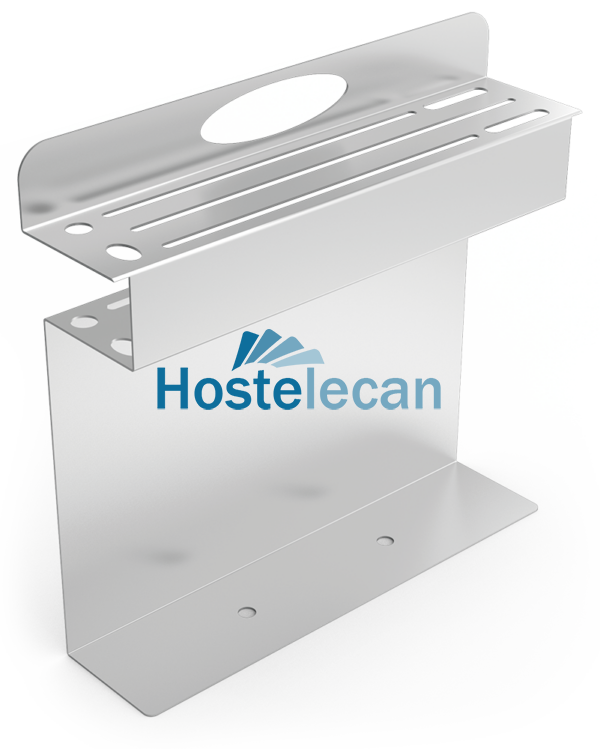 Portacuchillos portátil en chapa 377x86x349 mm.