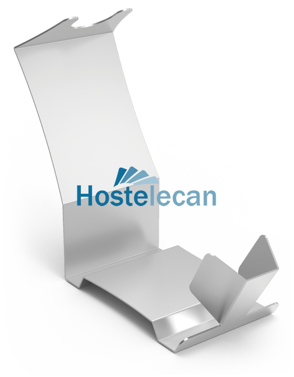 Portalacones en acero inoxidable 393x155x340 mm.