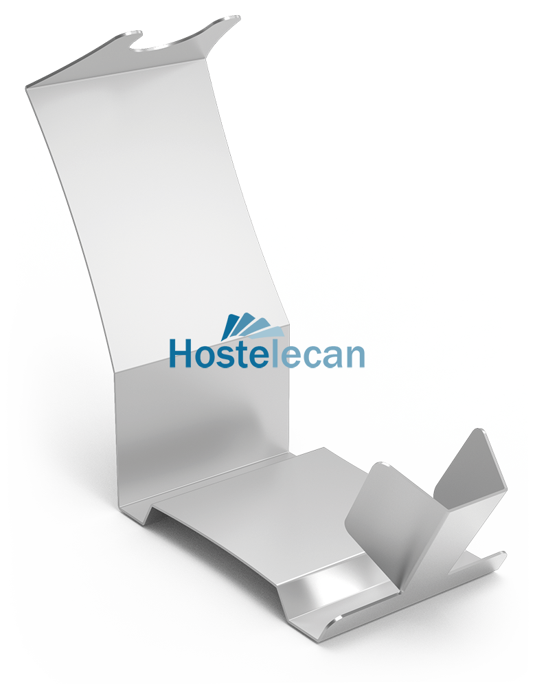 Portalacones en acero inoxidable 393x155x340 mm.