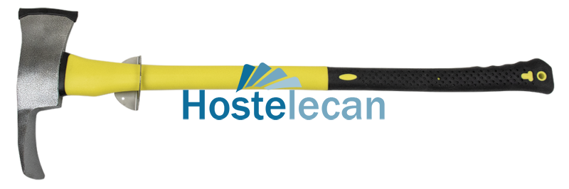 P042004.png Hacha bombero con mango de fibra de 900x370x51 mm. con soporte