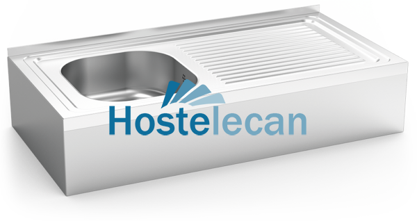 Fregadero colg.c/faldón 1C,ED 1000x500x220 mm.