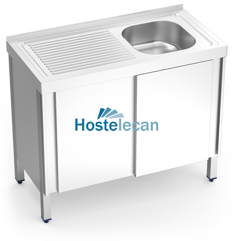 P051018.png Fregadero c/ptas.correderas 1C,EI 1000x500x850 mm.