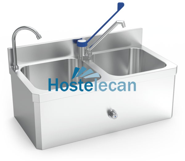 Conjunto lavamanos y fregadero mural XS