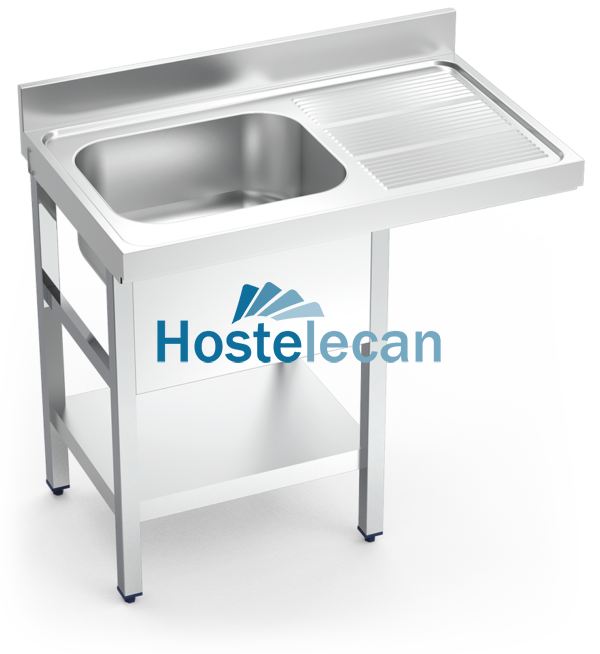 Fregadero para lavavajillas 1C,ED 1200x600x890 mm.