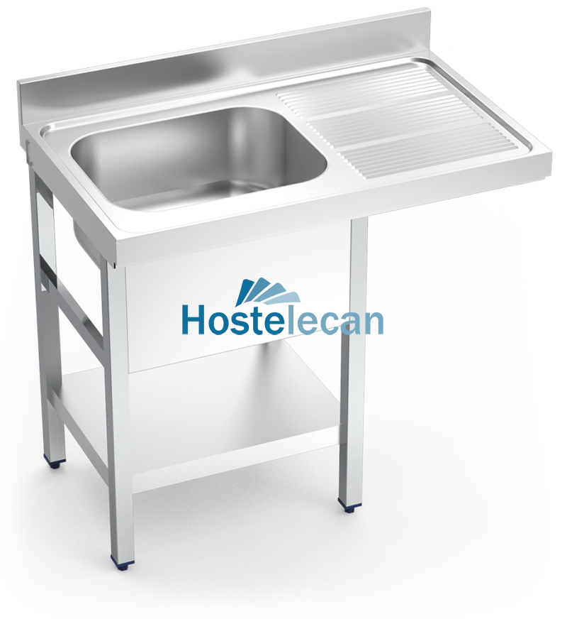 Fregadero para lavavajillas 1C,ED 1200x600x890 mm.