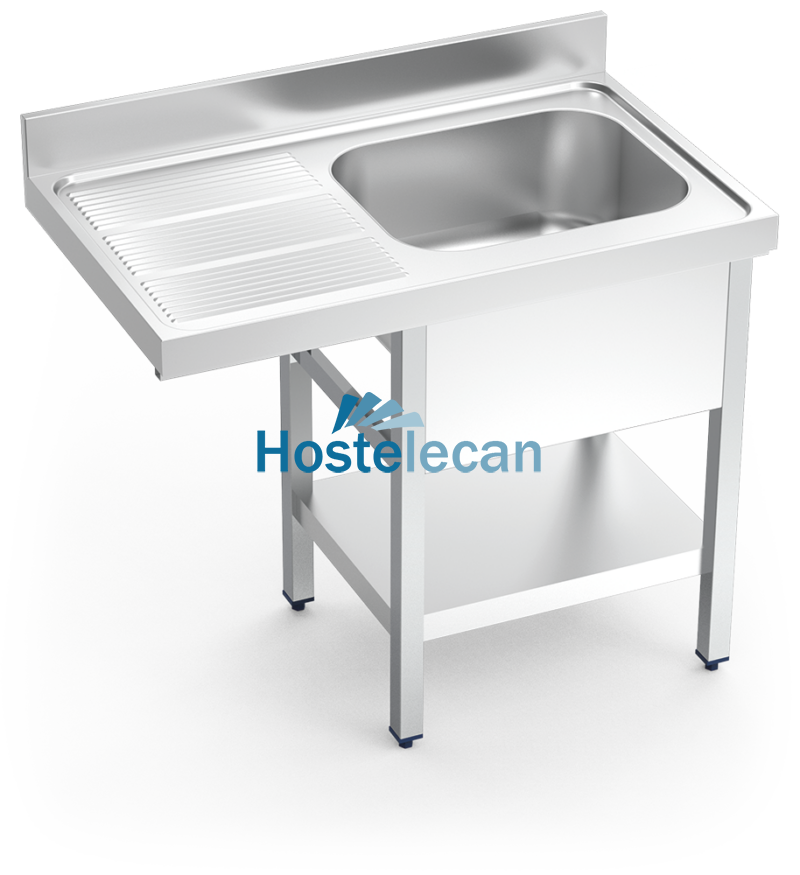 Fregadero para lavavajillas 1C,EI 1200x700x890 mm.