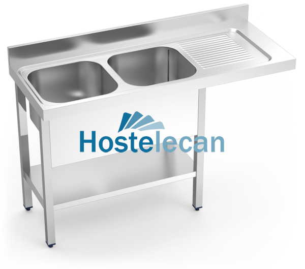 Fregadero para lavavajillas 2C,ED 1600x700x890 mm.