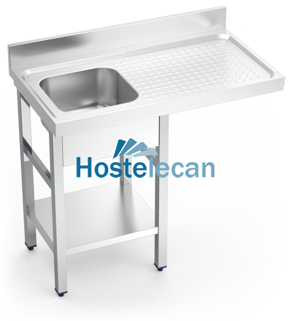 Fregadero para lavavasos 1C,ED 1000x550x850 mm.