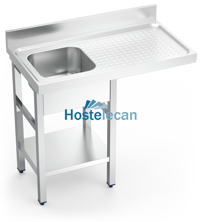 Fregadero para lavavasos 1C,ED 1000x550x850 mm.