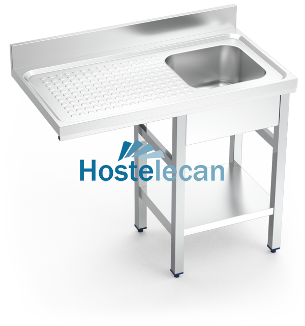 Fregadero para lavavasos 1C,EI 1000x550x850 mm.