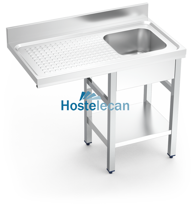 Fregadero para lavavasos 1C,EI 1000x550x850 mm.