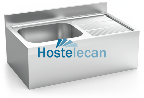 Fregadero colg.c/faldón 1C,ED 1000x600x355 mm.