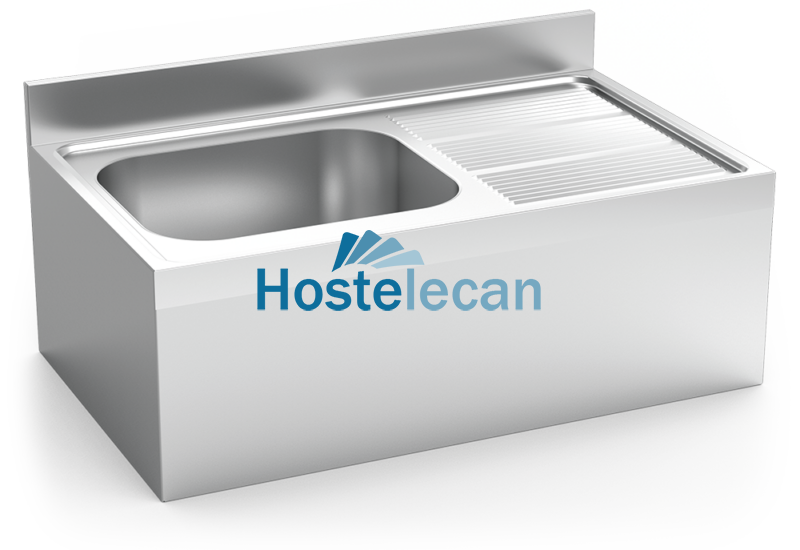 Fregadero colg.c/faldón 1C,ED 1000x600x355 mm.