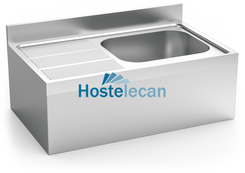 Fregadero colg.c/faldón 1C,EI 1000x600x355 mm.