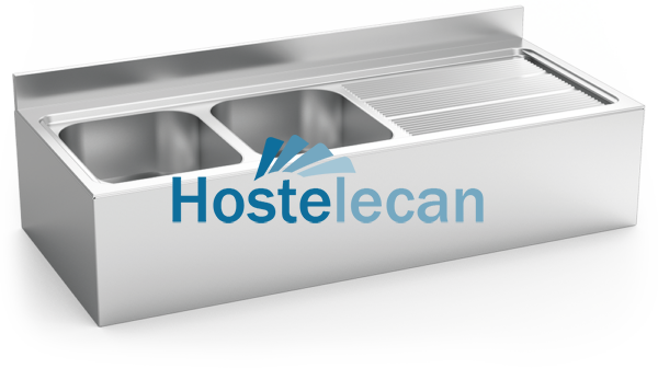 Fregadero colg.c/faldón 2C,ED 1600x600x320 mm.