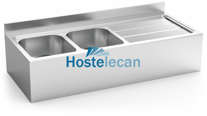 P054432.png Fregadero colg.c/faldón 2C,ED 1400x600x250 mm.