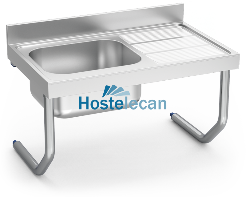 Fregadero colg.c/palomillas 1C,ED 1000x600x300 mm.