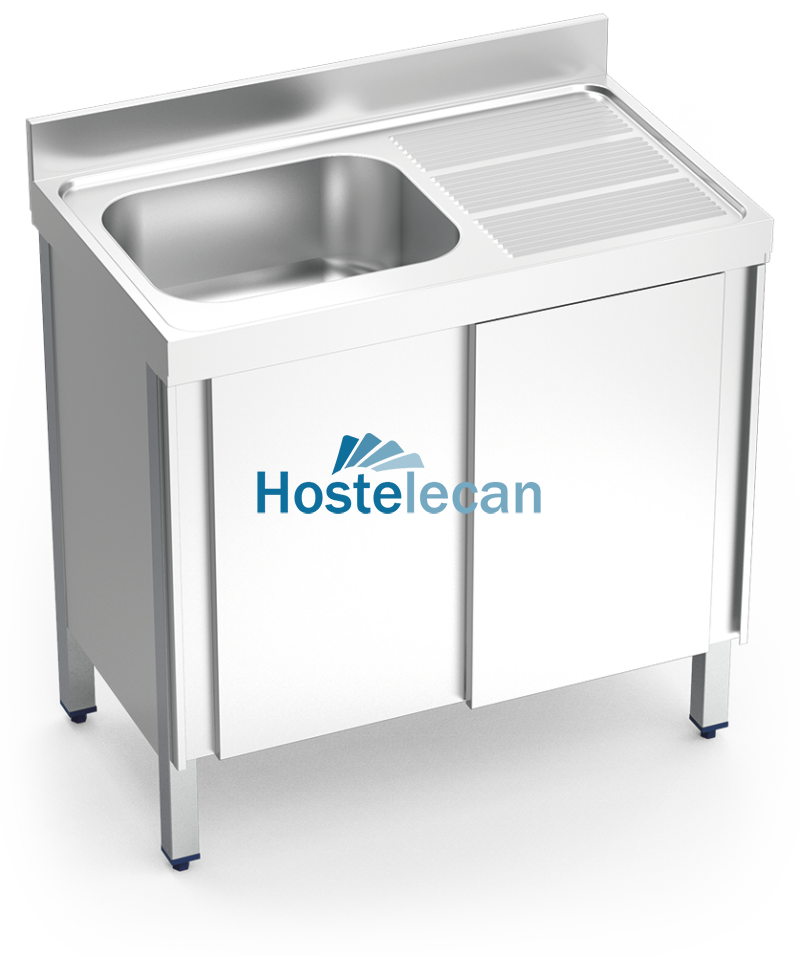 P055206.png Fregadero c/ptas.correderas 1C,ED 1000x600x850 mm.