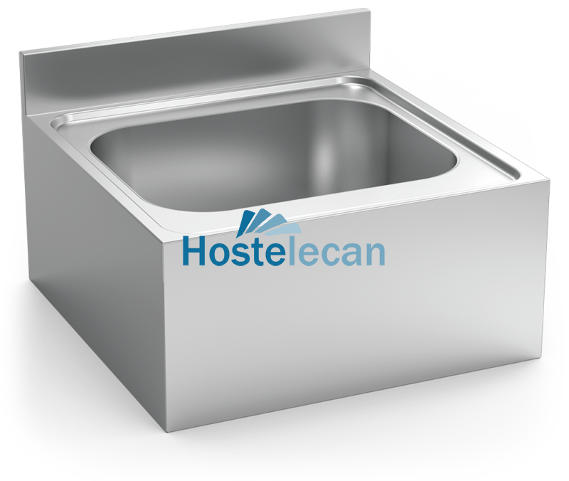 Fregadero colg.c/faldón 1C 700x700x300 mm.