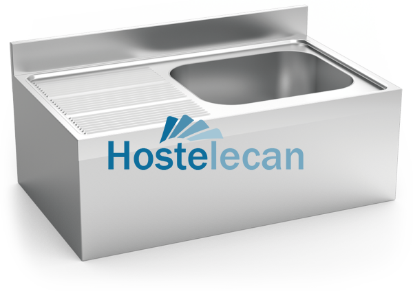 Fregadero colg.c/faldón 1C,EI 1400x700x320 mm.