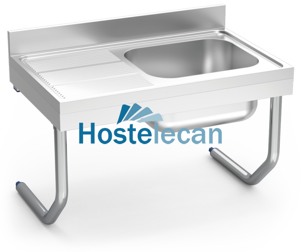 Fregadero colg.c/palomillas 1C,EI 1200x700x300 mm.