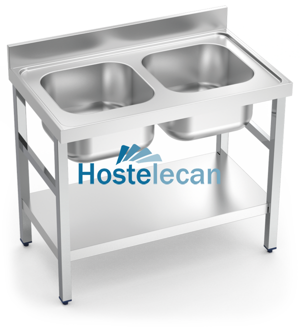 Fregadero c/soporte c/entre.2C 1000x700x850 mm.