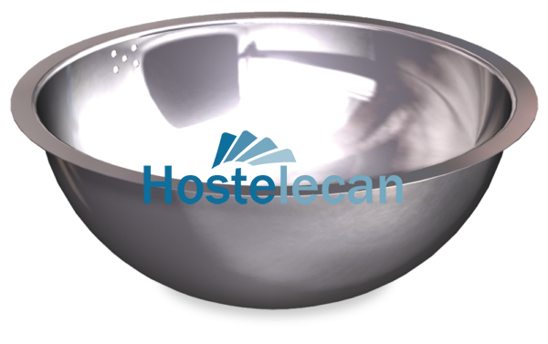 Fregadero soldado a mesa de ø260x130 mm.