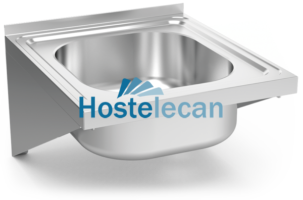 Fregadero colg. c/cartelas 1C 450x500x205 mm.