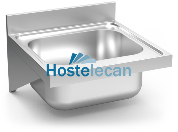 Fregadero colg. c/cartelas 1C 600x600x275 mm.