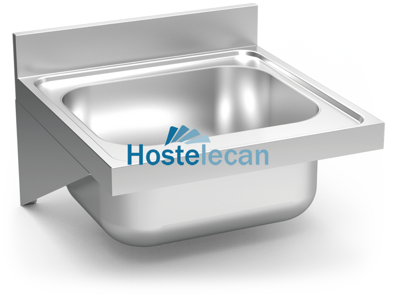 Fregadero colg. c/cartelas 1C 600x600x275 mm.