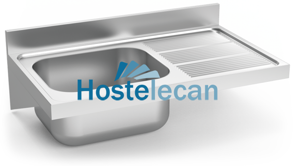 Fregadero colg. c/cartelas 1C,ED 1000x600x325 mm.