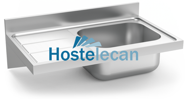 Fregadero colg. c/cartelas 1C,EI 1000x600x325 mm.