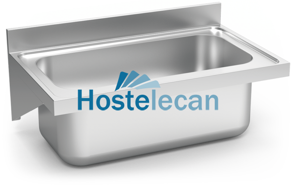 Fregadero colg. c/cartelas 1C 1000x600x405 mm.