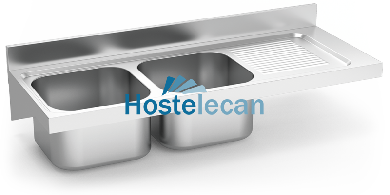 P057806.png Fregadero colg. c/cartelas 2C,ED 1400x550x215 mm.