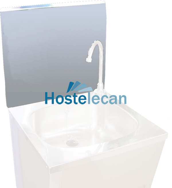 Peto postizo liso bajo para acoplar a lavamanos de 450 mm.