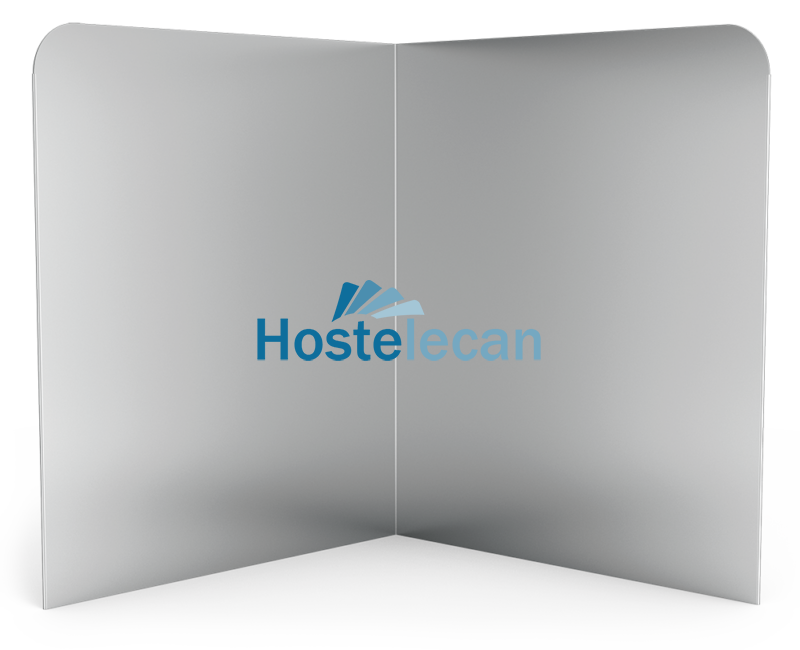 Peto postizo liso para acoplar a lavamanos de esquina de 350 mm.