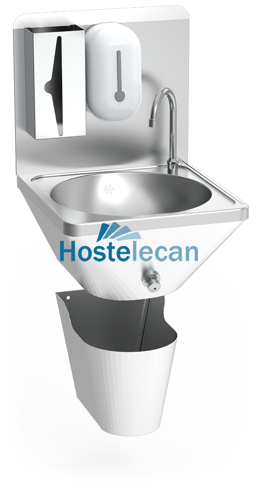 Lavamanos integral mural de rodilla