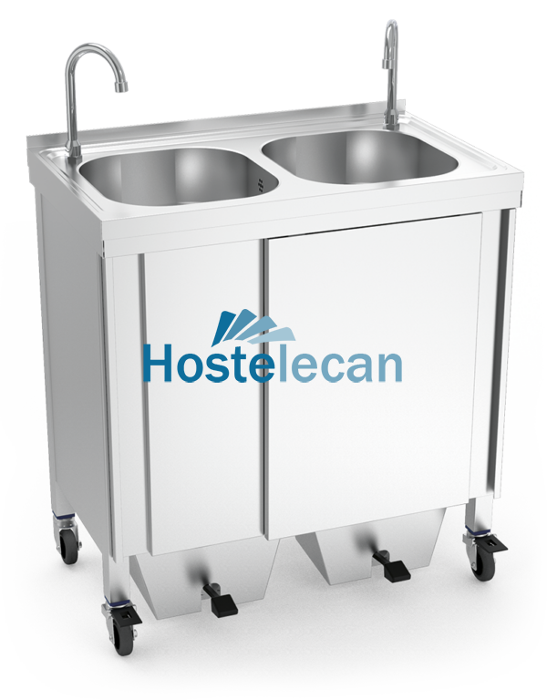 Lavamanos registrable portátil autónomo grandes eventos 800x500x850 mm