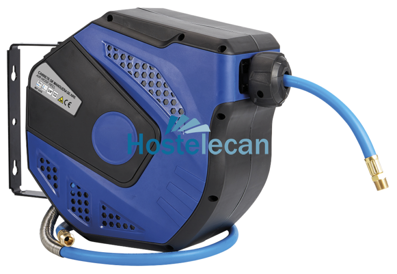 Grifo manguera enrollable profesional.  Serie Básico. 3/8" L=13 mts.