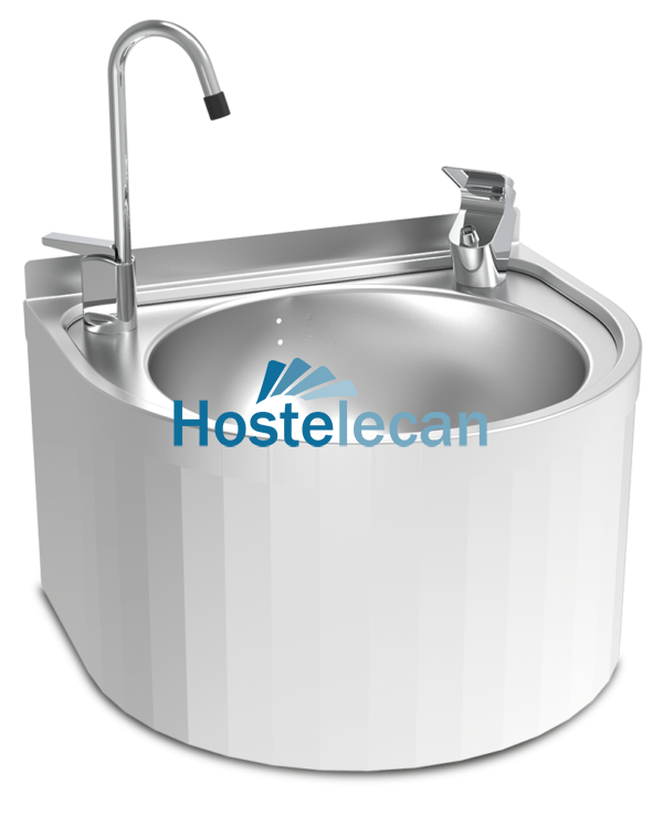 Fuente de agua de fijación mural redonda 350x300x200 mm.