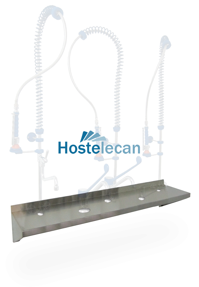 Expositor mural de grifería 1250x300x245 mm.