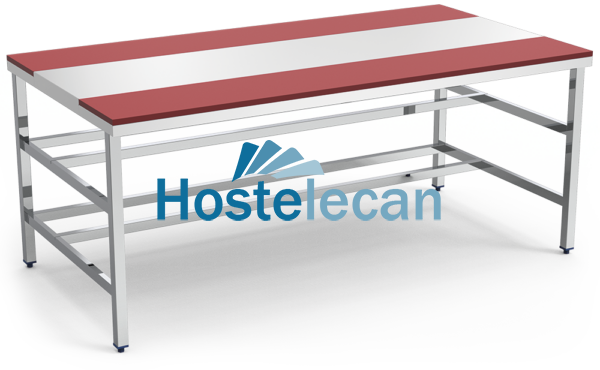 Mesa despiece fb.roja s/entrep.2000x1050x850 mm.