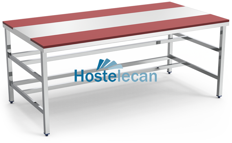 Mesa despiece fb.roja s/entrep.1500x1050x850 mm.