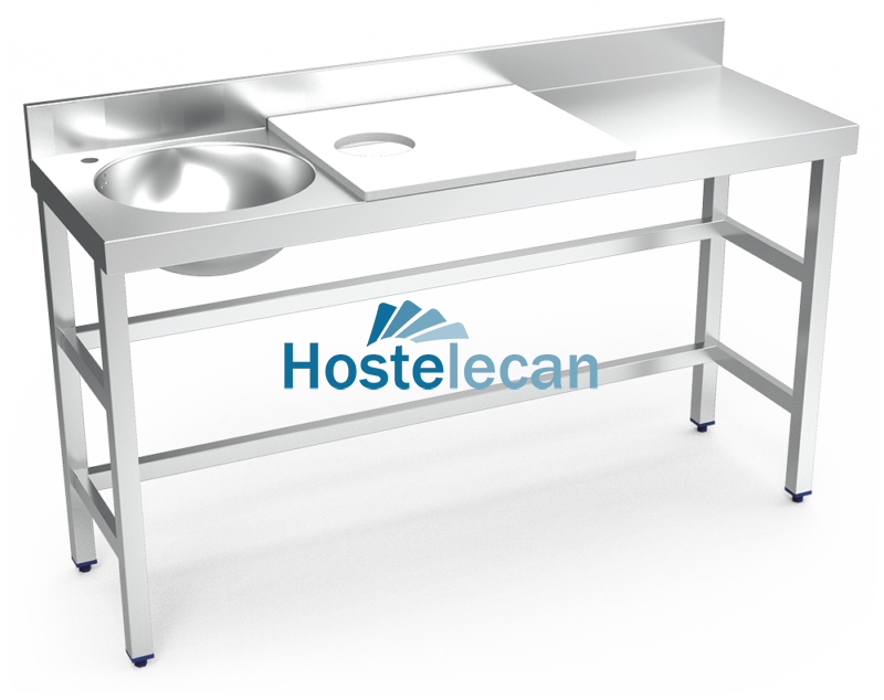 P072862.png Mesa preparación y lavado fb bl cubeta izda. 1500x500x850