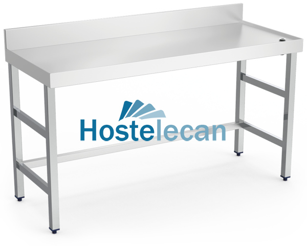 Mesa mural c/reborde,desagüe,s/ent.2000x800x850