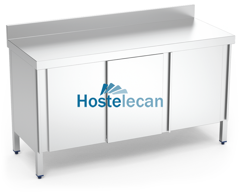 Mesa mural c/2 puertas correderas 1000x600x850 mm.